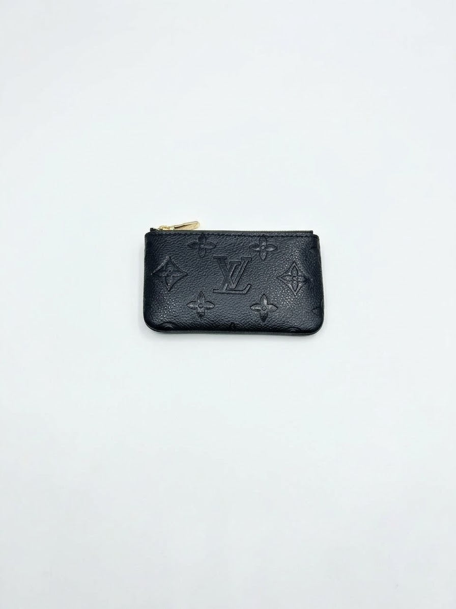 Louis Vuitton Black Monogram Zip Coin Purse