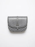 Goyard Gray Patterned Flap Bag
